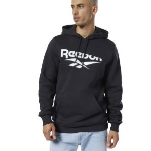 Bluza Z Kapturem Męskie Reebok Classic Vector Czarne PL 61IRTCX